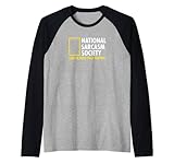 national sarcasm society (come abbiamo bisogno del tuo supporto) divertente maglia con maniche raglan