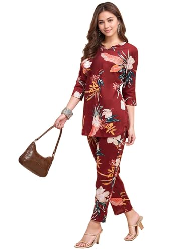 Image of RICHIK Women's Co-ord Set|Kurta Set for Women|Printed Kurta with Pant|Co-ord Set