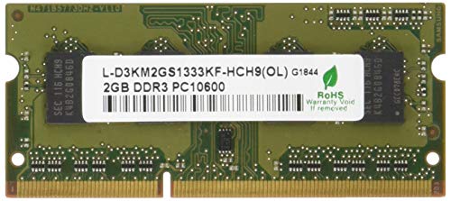 Barrette mémoire 2 Go DDR3 1333MHz GH-DWT1333-2GG pour PC portable