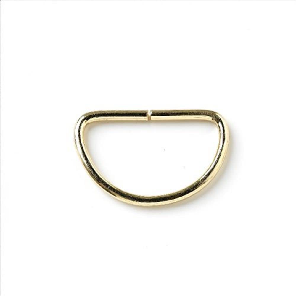 Merriway Brass Bh05177 (20 Pcs) Curtain Metal D-Rings Electro-Ed 25Mm - Pack Of 20 Pieces
