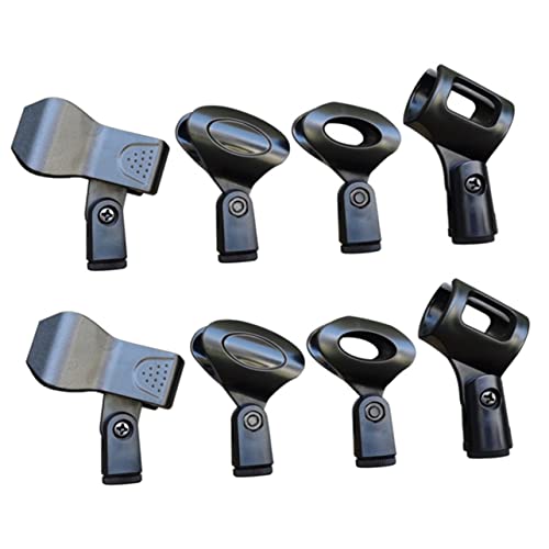 SUPVOX Clip De Microphone Universel Réglable Support Antivibration Pour Micro Sans Fil Accessoire Pratique Pour Performances Intérieures Et Extérieures 3.15X2.99X2.17 Pouces