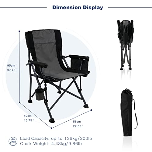 Superrella Portable Camping Chair Black Grey by Superrella - Used condition - Image 2