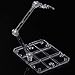 WinldMonmo Transparent Action Figure Stand, Doll Display Holder Base, Compatible with HG RG SD SHF Gundam 1/144 Toy Collectibles