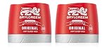 2x Brylcreem ORIGINAL LIGHT GLOSSY HOLD Mens Hair Styling Cream RED TUB 150ml