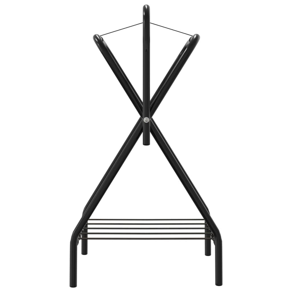 Genérico Soporte de Montura Plegable de pie Independiente Hierro Negro,Deportes,Actividades al Aire Libre,Equitación,Accesorios para riendas de Caballos,Accesorios para sillas de montar-172441
