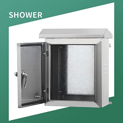 Distribution Boxelectrical Boxes Outdoor Stainless Steel Electrical Enclosure Box, Ip67 Waterproof Junction Box Wall-Mounted Universal Project Box, with Mounting Plate Di(One Color-H80*L60*H20Cm)