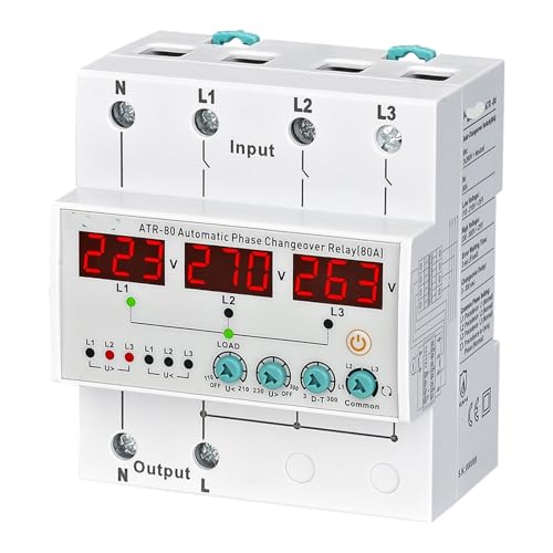 Relé de cambio de fase ATR-80 3P4W 80A que mantiene la energía activa en tu hogar y negocio