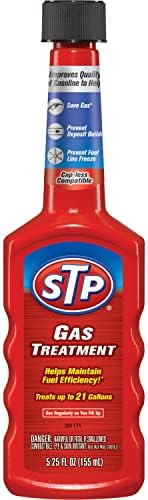 Gas Treatment, Bottled Fuel System Cleaner Improves Gas Quality, 5.25 Oz, STP