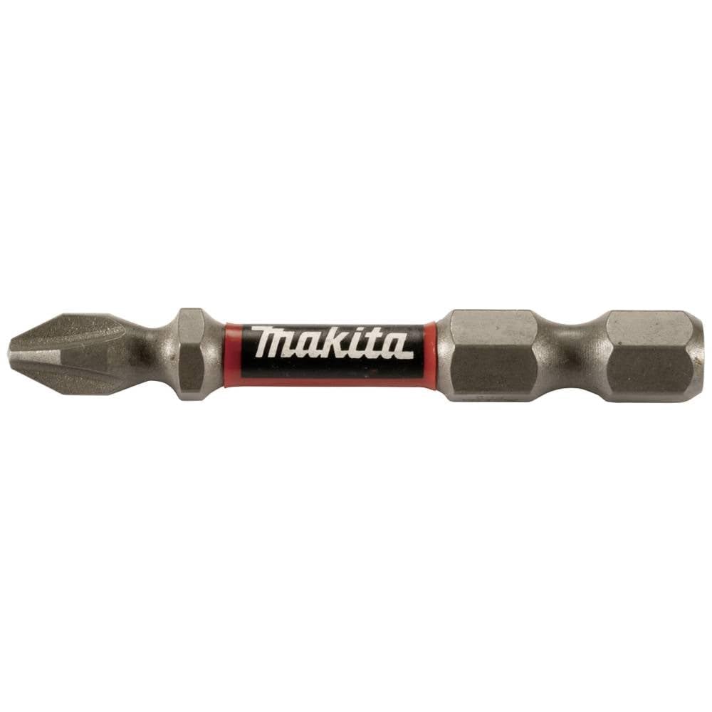 Makita Grau E-03377 Impact Premier Double Torsion Bits Ph2 50Mm Pack Of 10