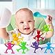 Saugnapf Spielzeug Baby, 8 Stück Niedlicher Bär Saugnapf Kinder Badewannenspielzeug, Montessorispielzeug ab 2 Jahr, Autismus Sensorik Bausteine Spielzeug für 2 3 4 5 6 7 8 Jahre