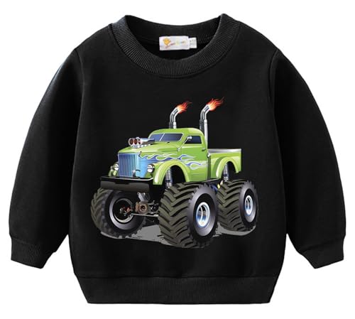 Tkria Boys Garbage Sweatshirts Top Shirt Toddler Monster Truck Pullover Clothes Kids Christmas Outfits 2-12T