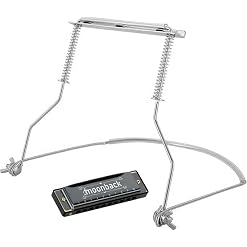 Harmonica Holder Set – 10 Hole Diatonic Blues Harmonica in C Key, Adjustable Holder for Beginners to Professionals - Les Beatles, Paul McCartney, John Lennon, RIngo Starr, George Harrison