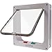 Cat Flap Lifepul(TM) 4 Ways Locking Cat Door (Large Size 9.8" X 9.0"), Pet Door Kit for Cats and Small Dogs with Telescopic Frame, Installing Easily