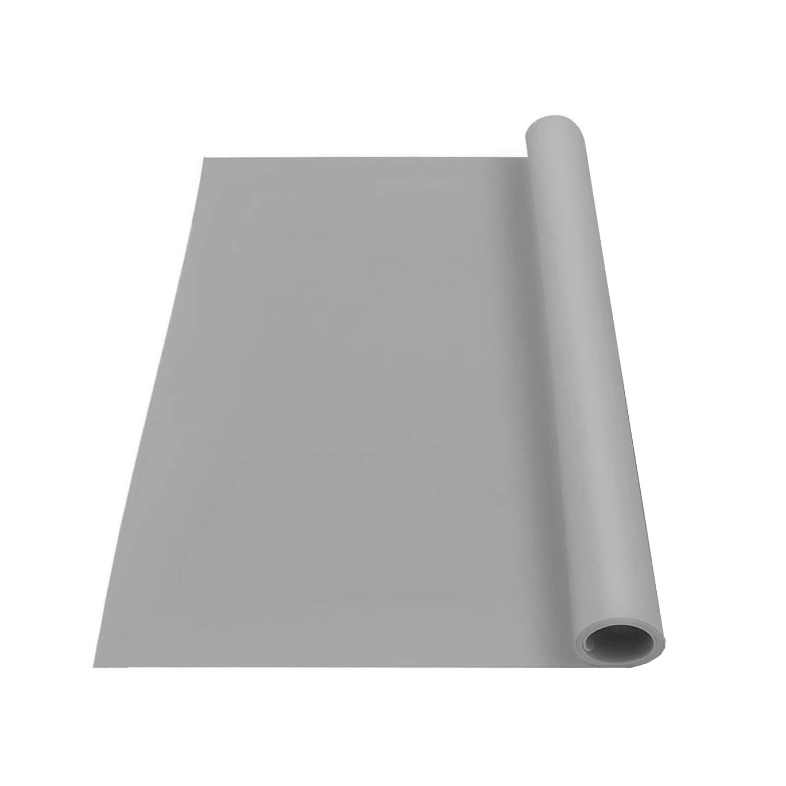 Tapis de table en silicone antidérapant pour comptoir de cuisine - Isolant de cuisinière - Multifonctionnel - Gris - 60 cm x 90 cm