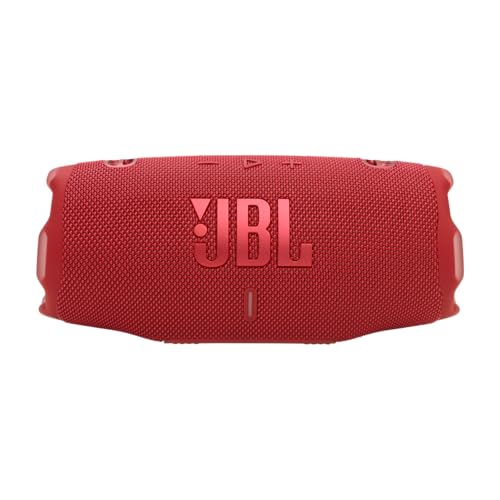 Image of JBL Charge 6 - Portable Waterproof & Drop-Proof Bluetooth Speaker, Bold Pro Sound with AI Sound Boost, 28Hrs of Playtime, Built-in powerbank & Comes with a Sturdy /Removable Carrying Strap (Red)