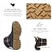 STQ Womens Winter Duck Boots Fashion Side Zipper Snow Boots Waterproof Ankle Booties Navy Plaid, 10 US