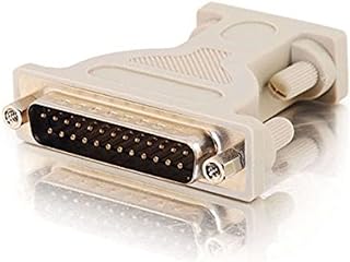 C2G 02446 DB9 Female to DB25 Male Serial RS232 Adapter, Beige