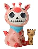 SUMMIT COLLECTION Furrybones Giraffe Kirin Signature Skeleton in Pink Giraffe Costume with Baby...