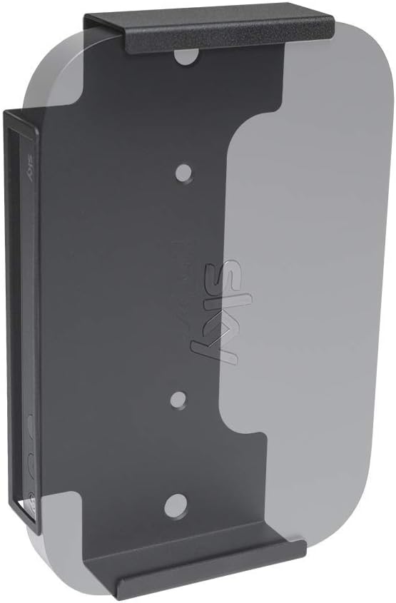 HIDEit Mounts Wall Mount for Sky Q Mini Box, Black Steel Wall Mounting Bracket, Hide Your Sky Q Mini, VESA Mount