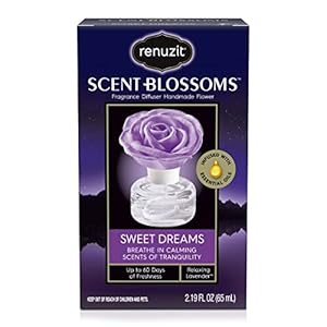 Renuzit Scent Blossoms Fragrance Diffuser Handmade Flower, Sweet Dreams, 1 Count