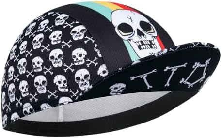 Men's Cycling Cap in Polyester – Breathable Helmet Cap with UV Protection and Absorbent Band, Sports Headwear for Racing Bike, Mountain Bike and Outdoor Activities (Unisex), CK27, One size