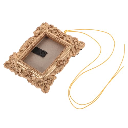 TIDTALEO クリスマスツリー用小型フォトフレーム吊り飾り 立体レジン製耐褪色ミニ写真立て 壁掛け飾り ドア窓段対応フェスティブデコレーシ