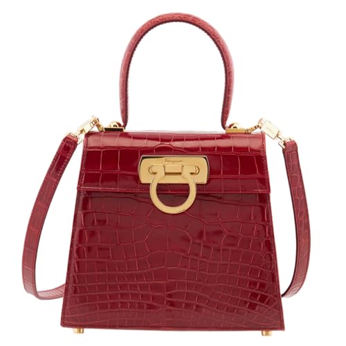 Salvatore Ferragamo Red Iconic Top Handle (S)