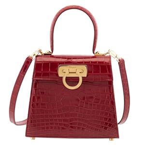 Ferragamo Salvatore Red Iconic Top Handle (S)