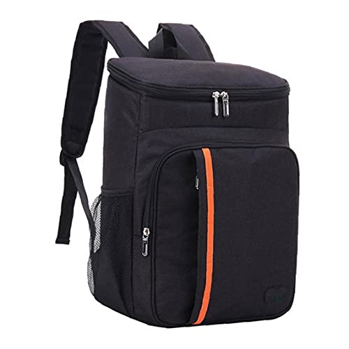 lujiaoshout Isolierkühlvorrichtung Rucksack Große Kapazität wasserdichter Picknick-Nahrungsmittelbehälter Schwarz Gadget Cover