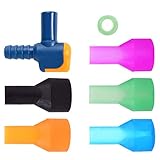 J.CARP On-Off Bite Valve with 5 Color Mouthpieces, Pack of 6