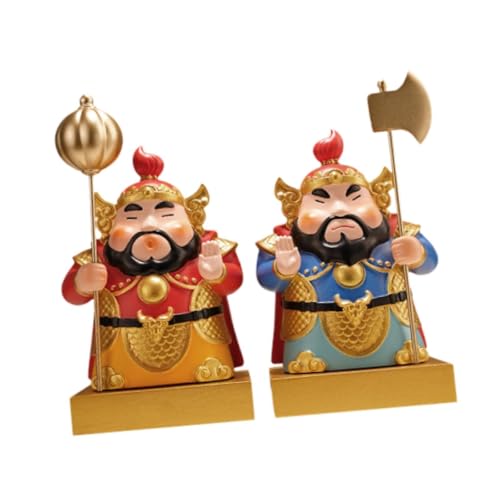 Statue de Dieu de Porte Chinoise en résine pour décoration de table