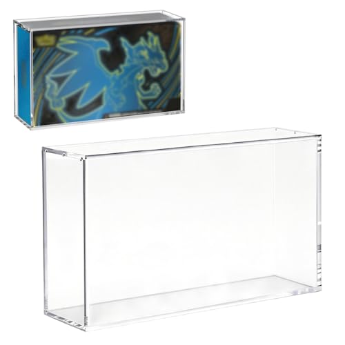 Magnetic Acrylic Display Case for 151 UPC, 8mm+5mm Ultra Thick Protective Case with Magnetic Lid for Mega Charizard EX Ultra-Premium Collection UPC, Dustproof & UV Protection Storage Protector by Krbnk - Used condition - US$32.34