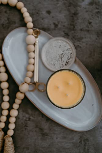 Gold Canyon™ - Fresh Orange Scented Candle, Three-Wick, Heritage Diamond-Cut Glass Jar, New & Improved Look 2022 #TOP5