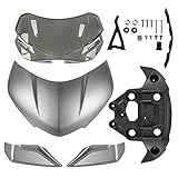 Dieses Produkt ist ohne zusätzliche Anpassungen einfach zu installieren und zu verwenden, eine Installationsanleitung ist nicht enthalten und es ist der perfekte Ersatz für eine alte oder beschädigte Motorrad-Windschutzscheibe!