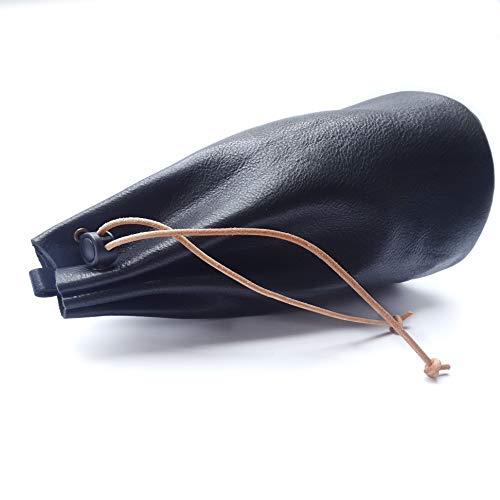 Genuine Leather Drawstring Pouch