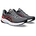 ASICS Men's GT-1000 12 Running Shoe, 8, Carrier Grey/True RED
