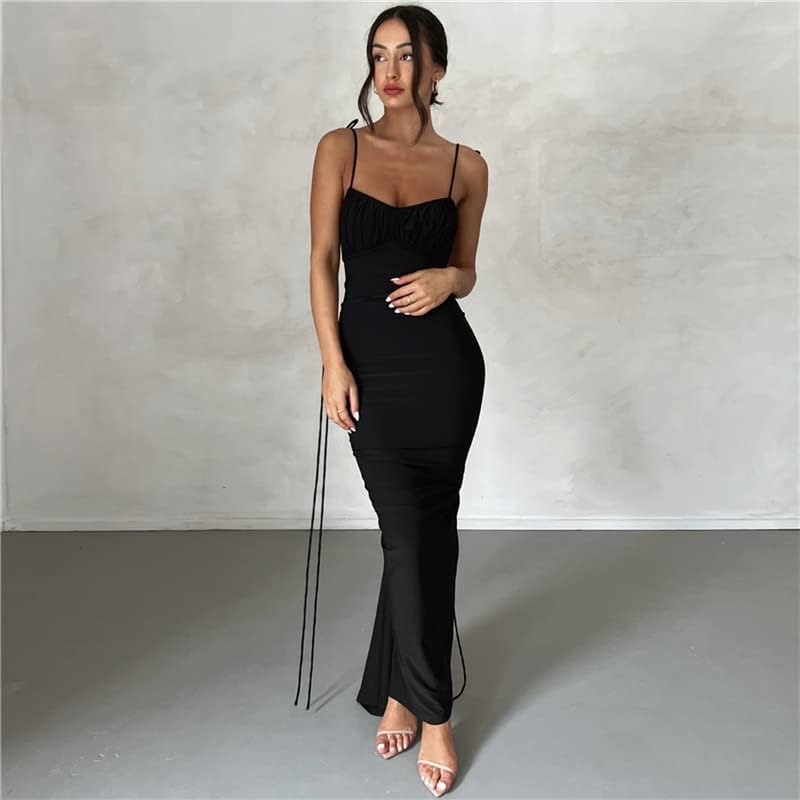 ABYOVRT Women Sexy Backless Dress Bodycon Sleeveless India