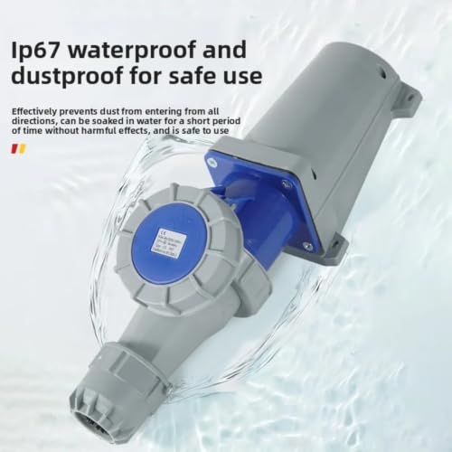 Plug socket 63A IP67 industrial modelo 035 135 con protección hermética 6