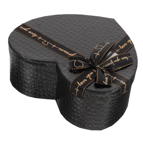 Parliky Caja Regalo Corazón Grande con Tapa de Cartón para San Valentín y Flores Caja Decorativa Multifuncional para Chocolate y Regalos Románticos