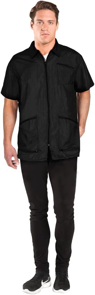 Betty Dain Premier Barber Jacket, Soft, Lightweight,Water Resistant Nylon Repels Hair,Zippered Front