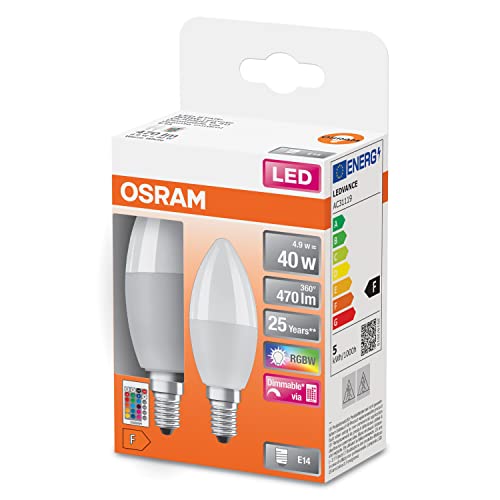 Ampoule LED E14 couleur variable Osram pour remplacer lampe bougie 40W - 2