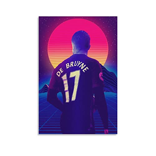 Soccer Sports Poster Football Player Kevin De Bruyne 1 Poster Decorative Painting Canvas Wall Art Living Room Posters Bedroom Kitchen Decor Painting 16x24inch(40x60cm)