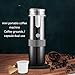 Imagen de Hominas Cafetera Portátil Capsulas Espresso 2 en 1 Mini Máquina de Café Espresso con Batería de 1200 mAh Recargable para Viajes y Camping