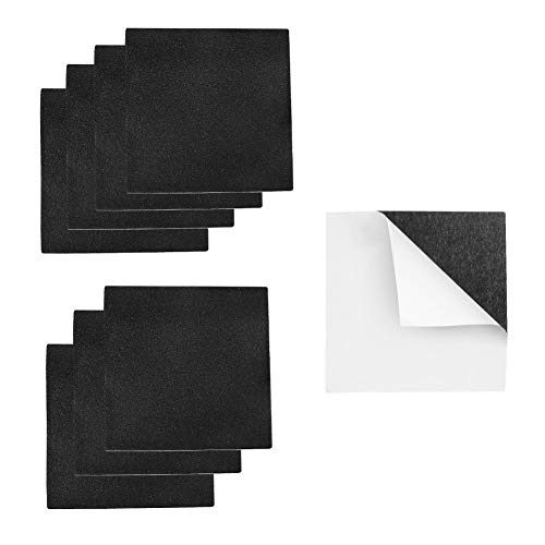 Closed Cell Furniture Pads Tape, Adhesive Neoprene Foam Rubber Sheets,8 Pcs 4In X 4In X 1/4In Thick Non-Slip Anti Vibration Foam Mat Floor Protectors #TOP16