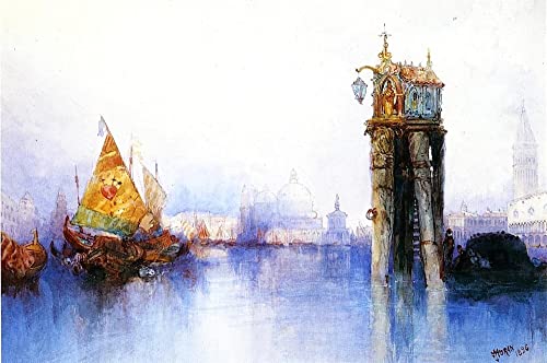 De célèbres tableaux paysage toile affiche de arts Moran Venise 60x90cm décoration murale