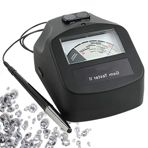 FBJAMZ Testeur de Pierres précieuses Kit de Diamant Bijoux Testeur de Pierres précieuses Conductimètre Thermique Stylo de Haute précision Sélecteur Professionnel Diamant