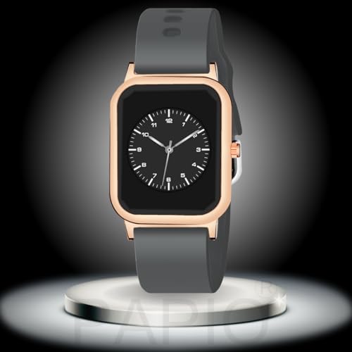 Image of PAPIO Rectangle Dial Analog Women's Fashion Wrist Watches, Silicone Strap, Quartz Movement