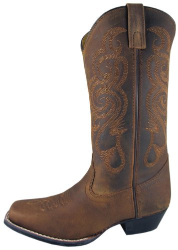Smoky Mountain Boots | Lariat Series | Women’s Western Boot | 10-Inch Height | Square Toe | Durable Leather | Composition Sole & Western Heel | Man-Made Lining & Leather Upper | Steel Shank