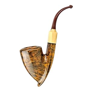 SFQEVHRZ Handgemachte Pharaonenpfeife mit Reinigungsstreifen