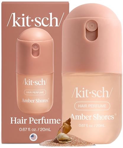 Image of Kitsch Hair Perfume for Women - Hair Spray & Body Mist - Amber Shores, 20mL | Clean, Deodorizing & Patented Odor-Eliminating Technology - Freshen Hair, Body & Pillows - Made in USA